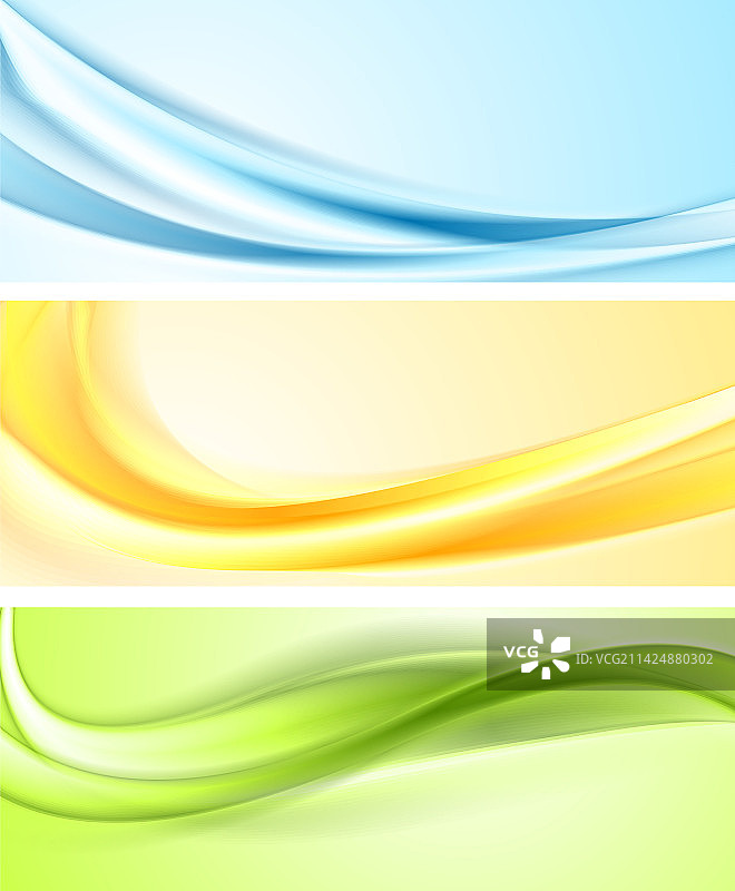 闪亮波浪形banner图片素材