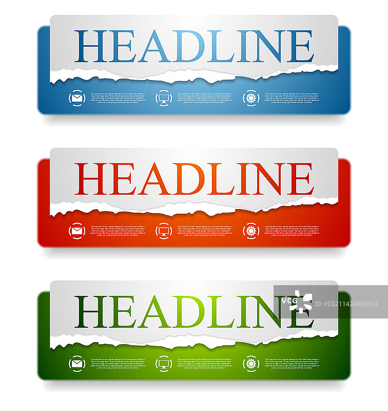 抽象网页横幅设计图片素材