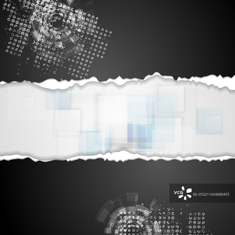 带毛边的Grunge技术背景图片素材