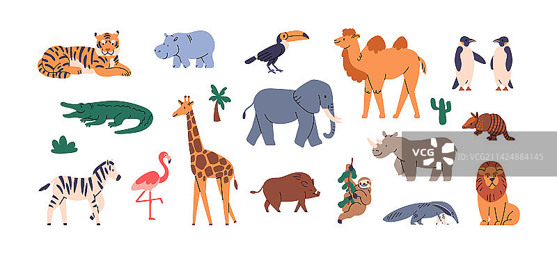 非洲野生动物系列：热带哺乳动物图片素材