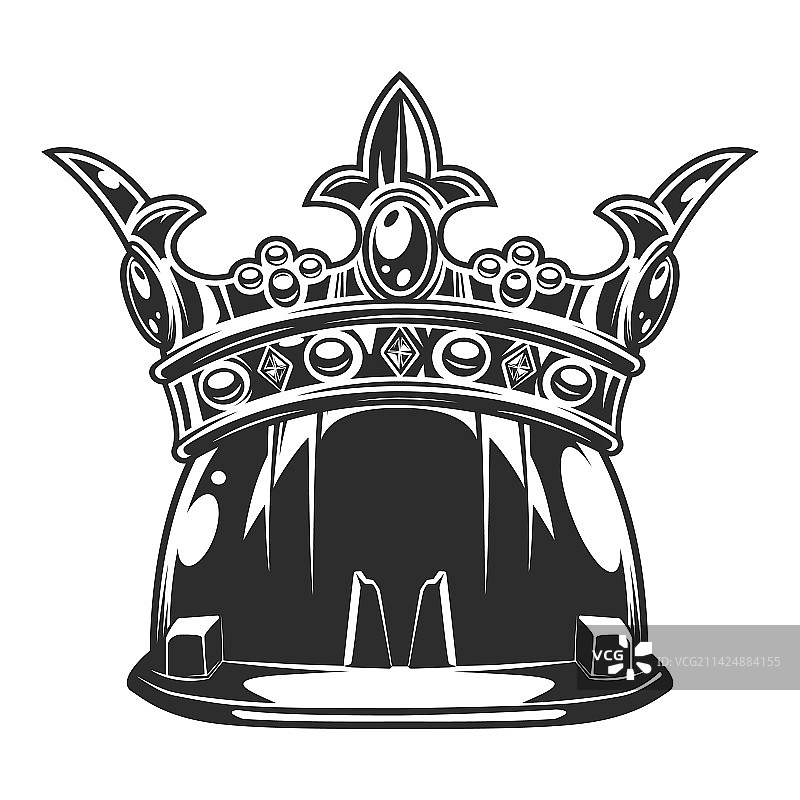 皇家皇冠与建筑工人安全帽图片素材