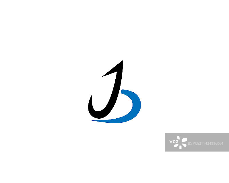 JB UB首字母独特标志概念图片素材
