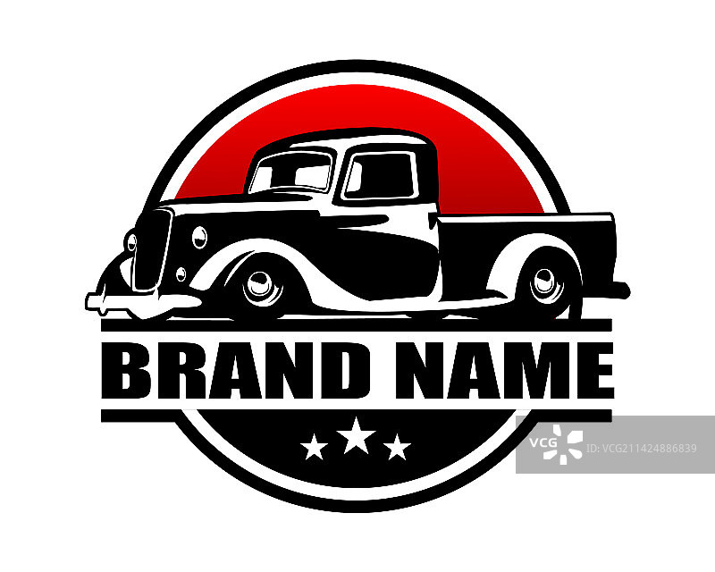1935年卡车轮廓标志图片素材