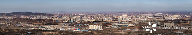 山西晋城冬季超级全景图图片素材