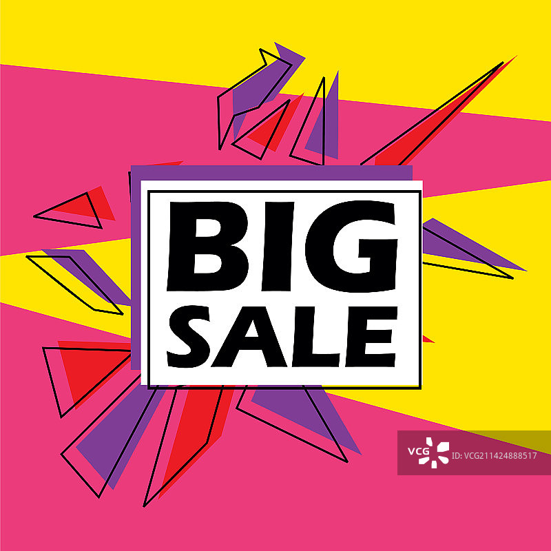 几何波普风时尚促销banner图片素材