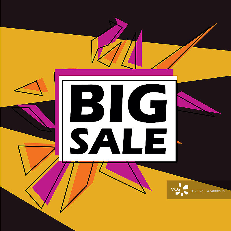 潮流几何抽象促销banner图片素材