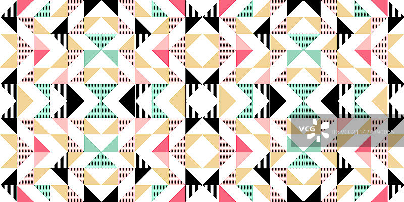 时尚三角形彩色图案背景图片素材