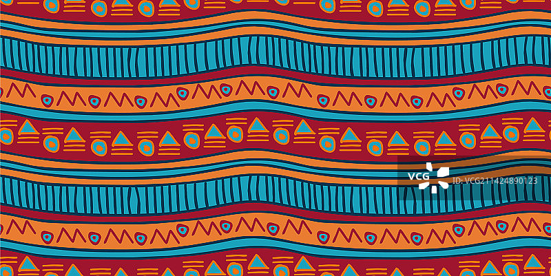 带条纹的阿兹特克图案图片素材