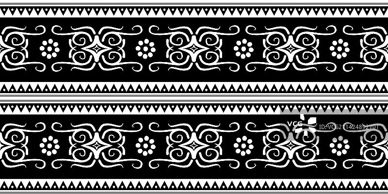 巴迪克部落无缝图案设计图片素材