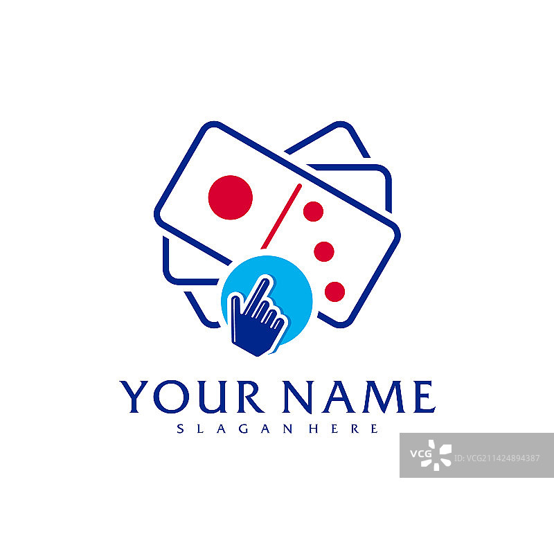 多米诺骨牌标志模板图片素材