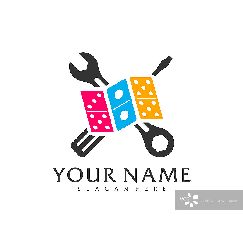 多米诺标志模板图片素材