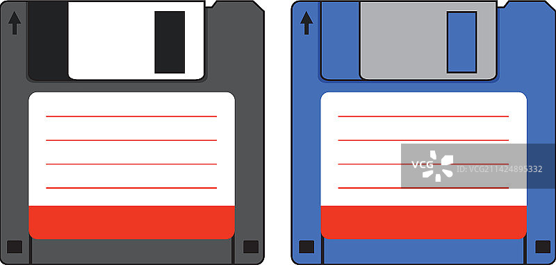 白色背景上的软盘图片素材
