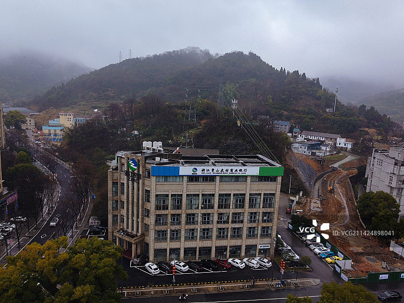 常山县 人民广场 金百汇中央广场 塔山公园 航拍图片素材