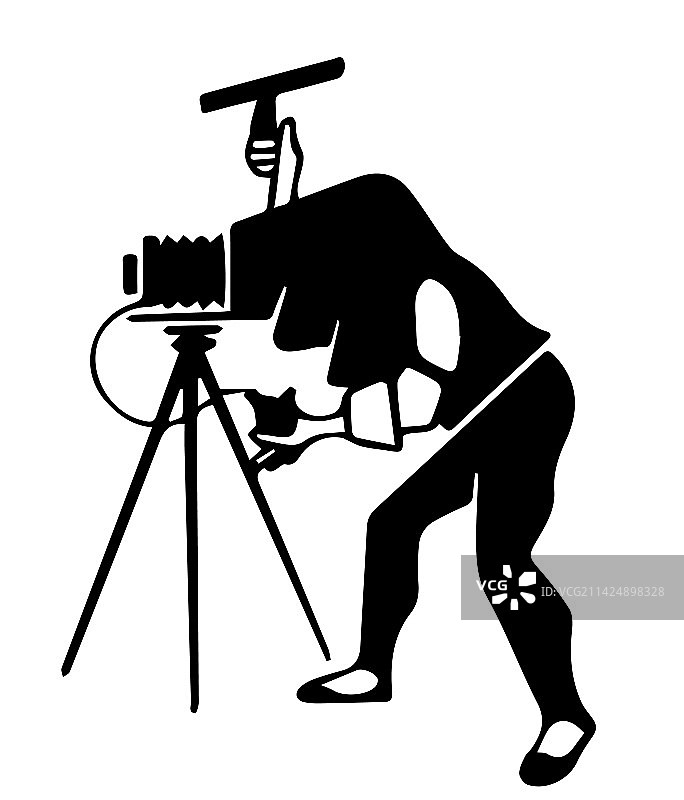 使用相机的黑白女人图片素材