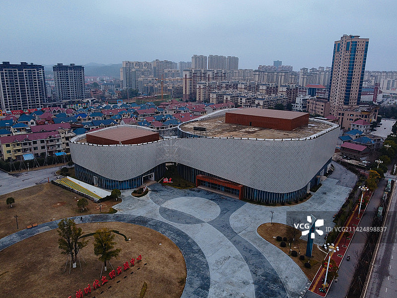 东乡区 抚州 千子湖公园 大富大道 子山路 航拍图片素材