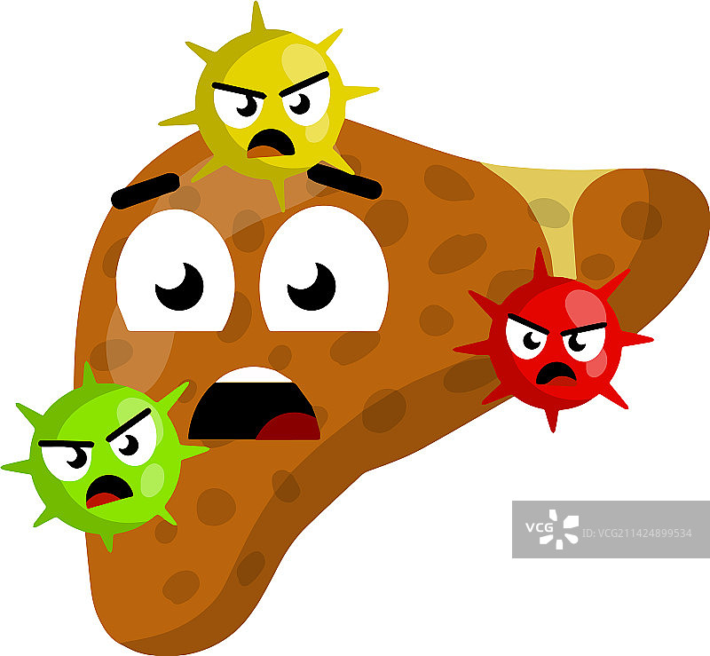 肝脏疾病侵袭和肝硬化图片素材