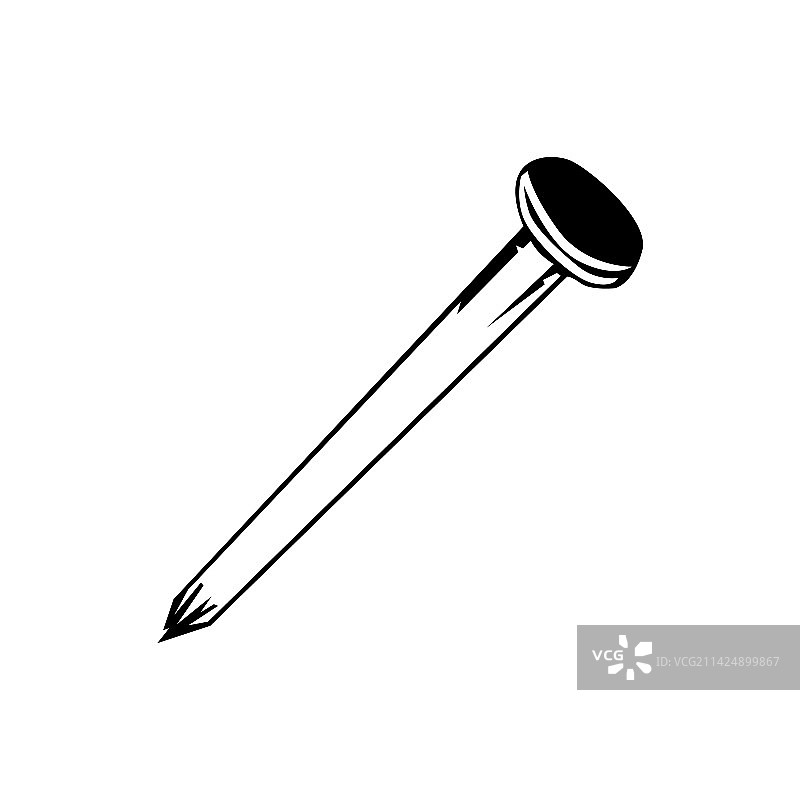 黑色指甲轮廓设计白色背景图片素材