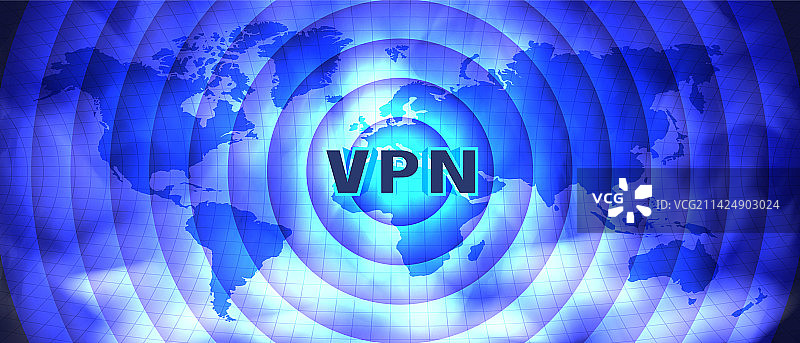 宽幅未来主义banner 3D字母VPN图片素材