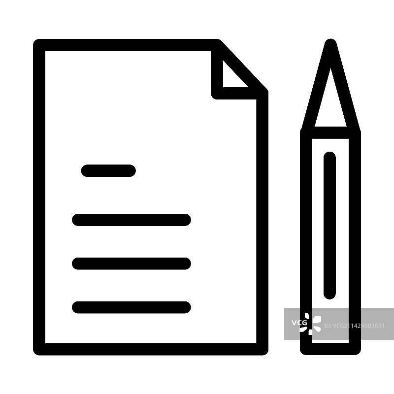 笔记粗线条图标图片素材