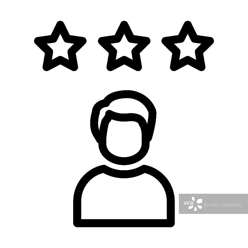 激励人心的粗线条图标图片素材