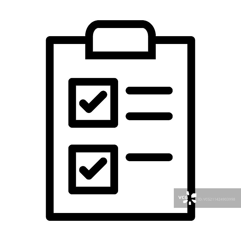 清单粗线图标图片素材