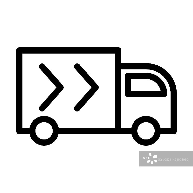免费送货粗线图标图片素材