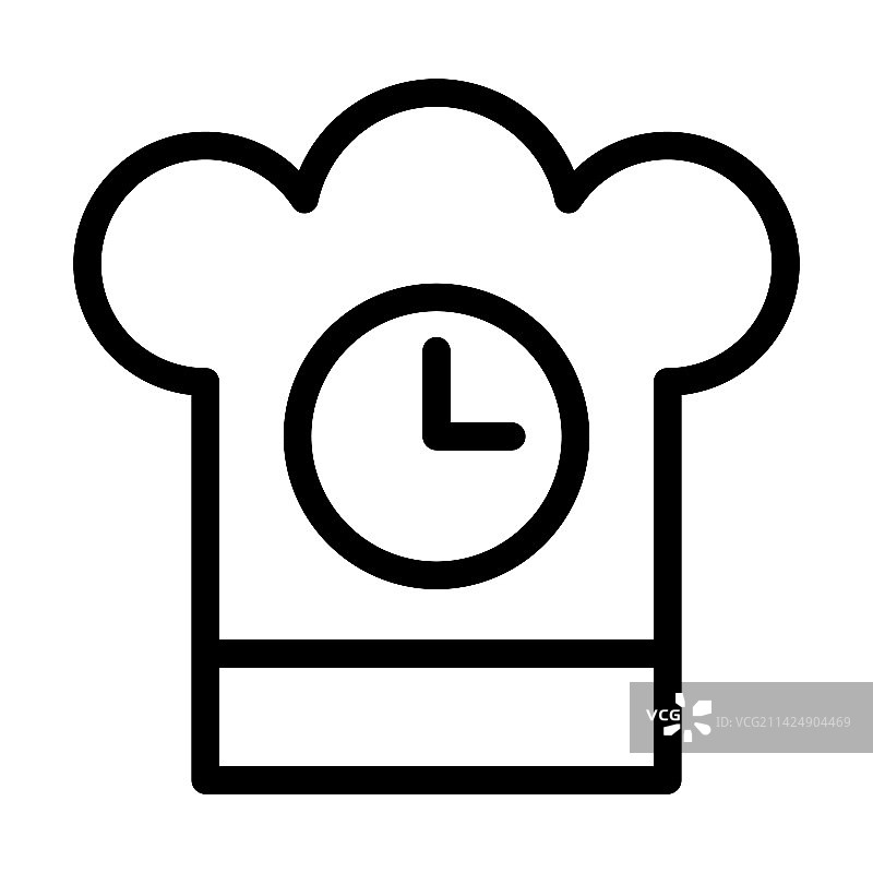 厨房定时器粗线条图标图片素材