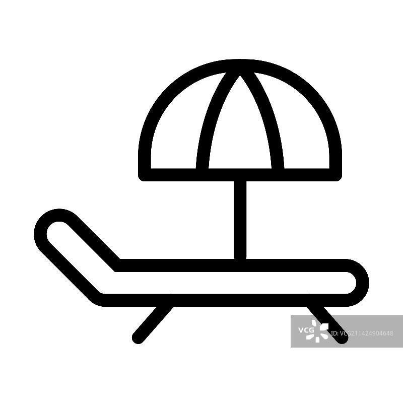 夏季粗线条图标图片素材