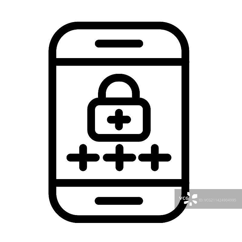 数字粗线条图钉图标图片素材