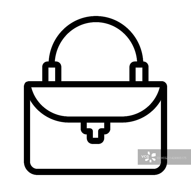 钱包粗线图标图片素材