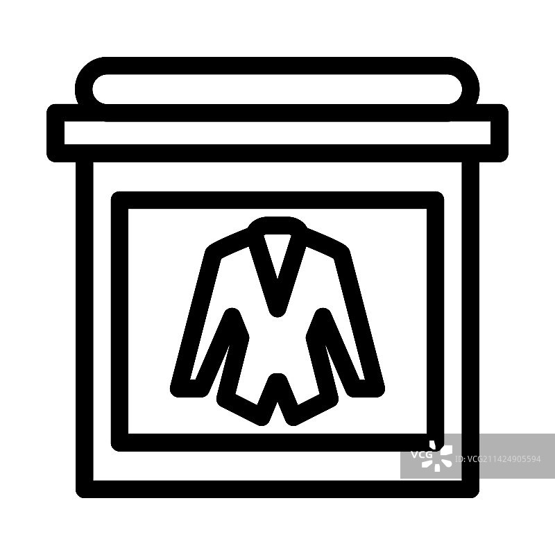 服装店粗线条图标图片素材