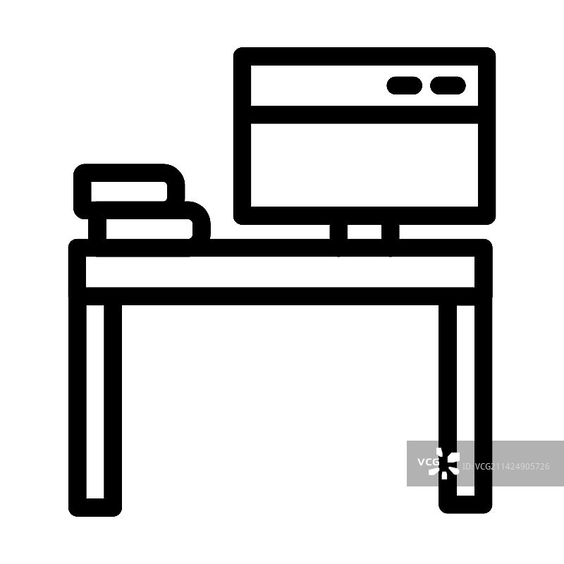 工作区粗线条图标图片素材