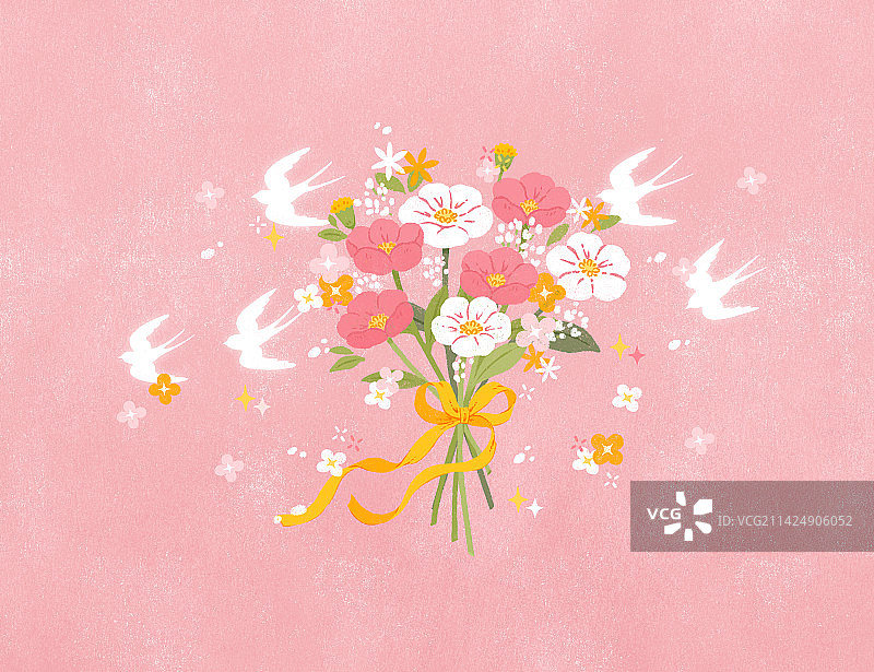 春天花束图片素材