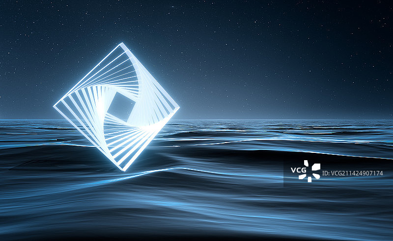 科技概念点线组成的抽象地球图片素材