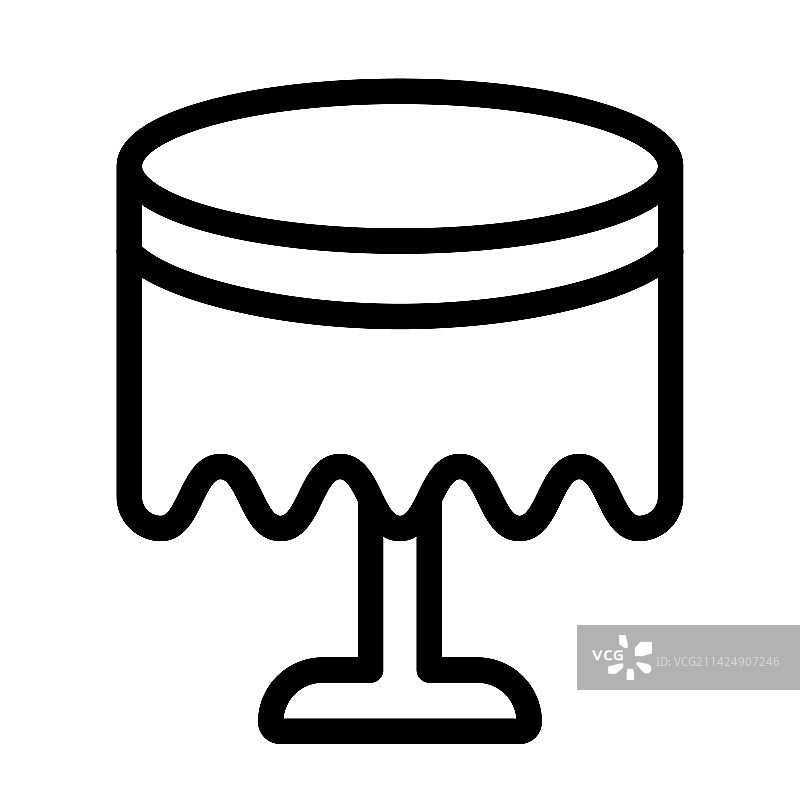 桌布粗线图标图片素材