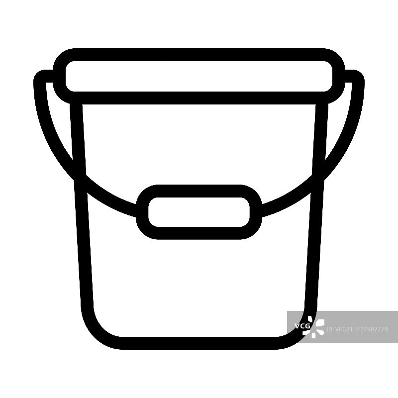 粗线水桶图标图片素材