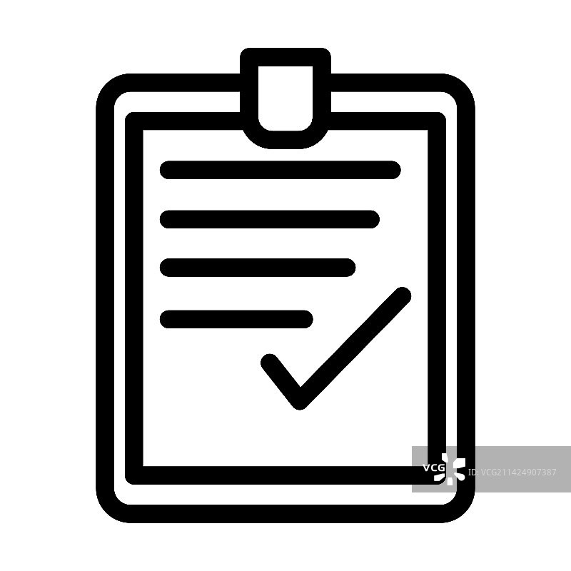 批准粗线图标图片素材
