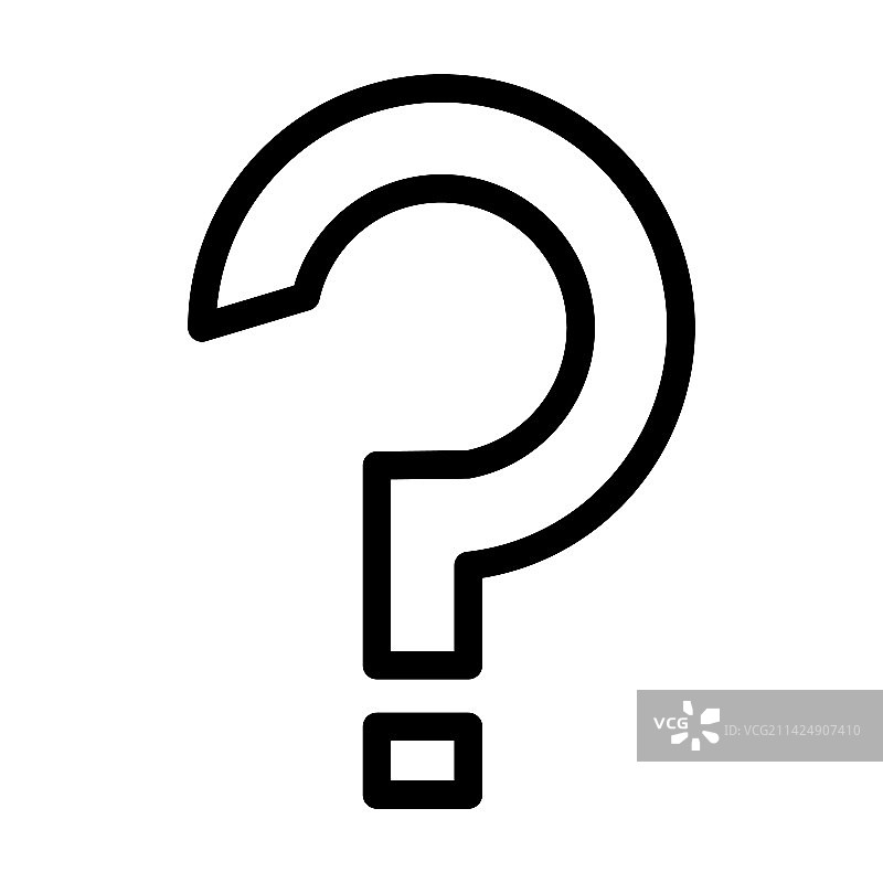 问题粗线条图标图片素材