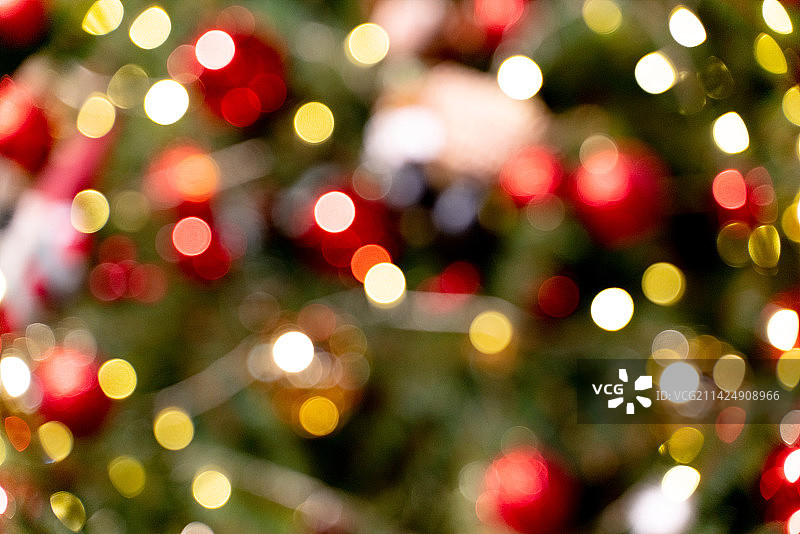 圣诞节夜景光斑图片素材