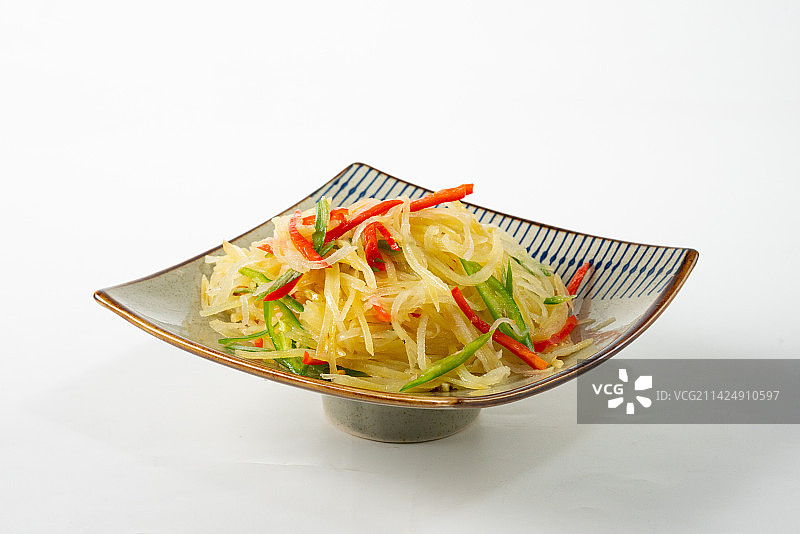 家常土豆丝图片素材