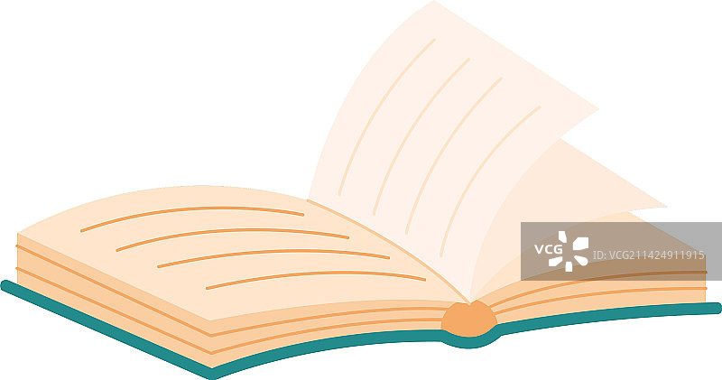 蓝色课本打开图片素材