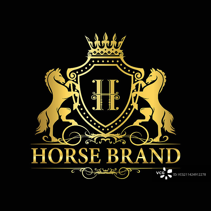 马徽章或标志图片素材