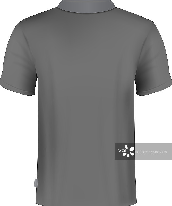 逼真黑色男士T恤模型图片素材