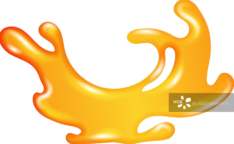 金黄色蜂蜜滴落的液体飞溅图片素材