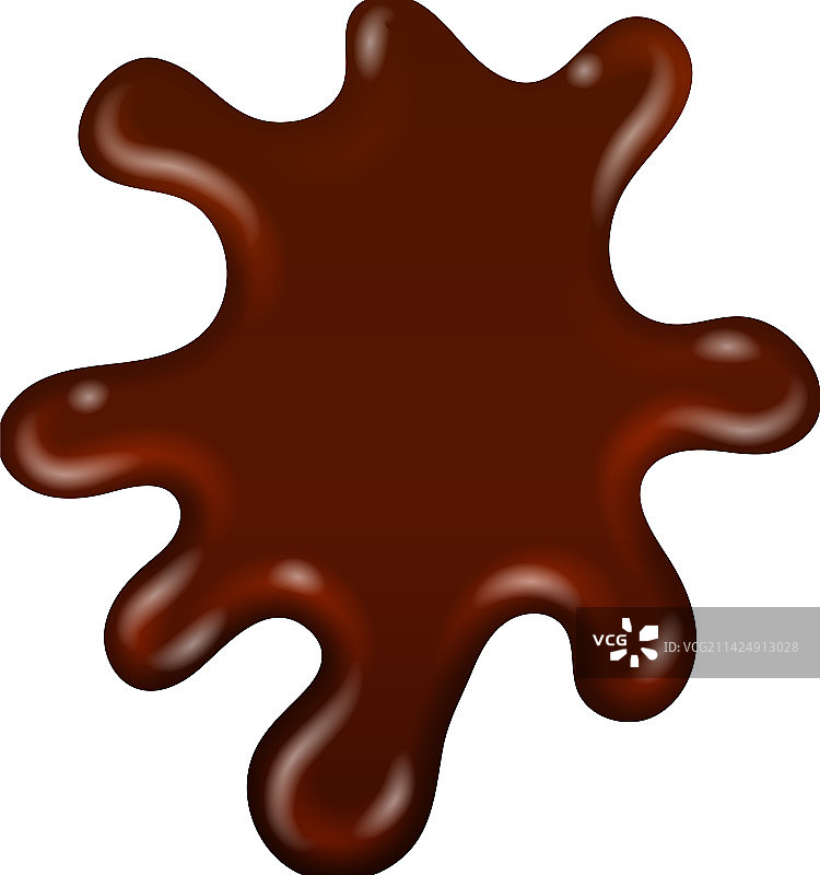 棕色黏稠的巧克力污渍图片素材
