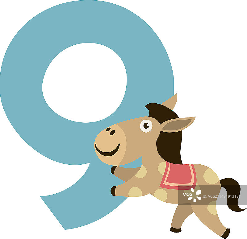 九岁儿童生日数字装饰图片素材