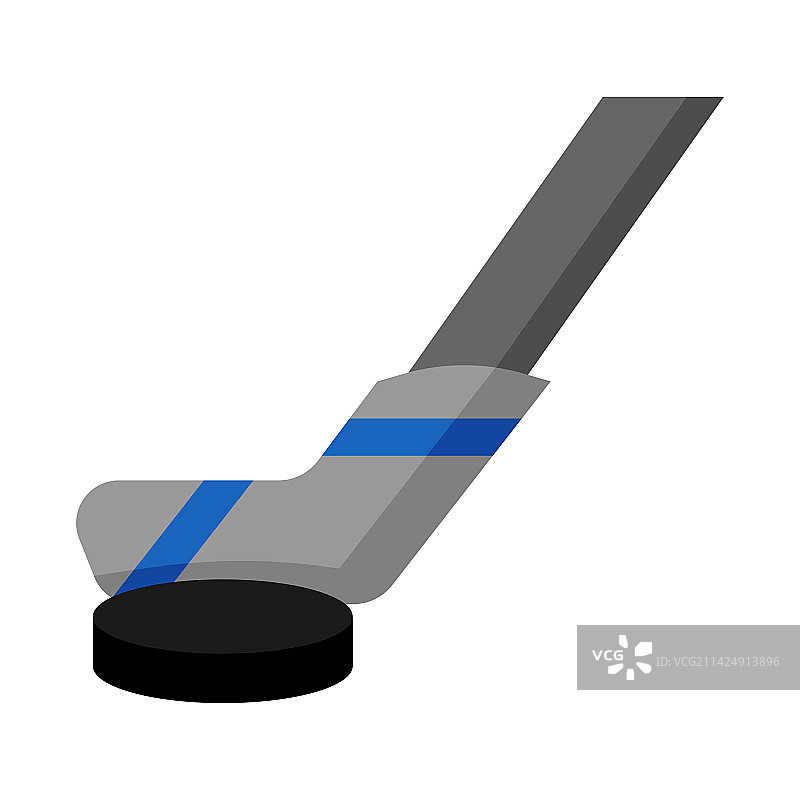 扁平风格的冰球图标图片素材