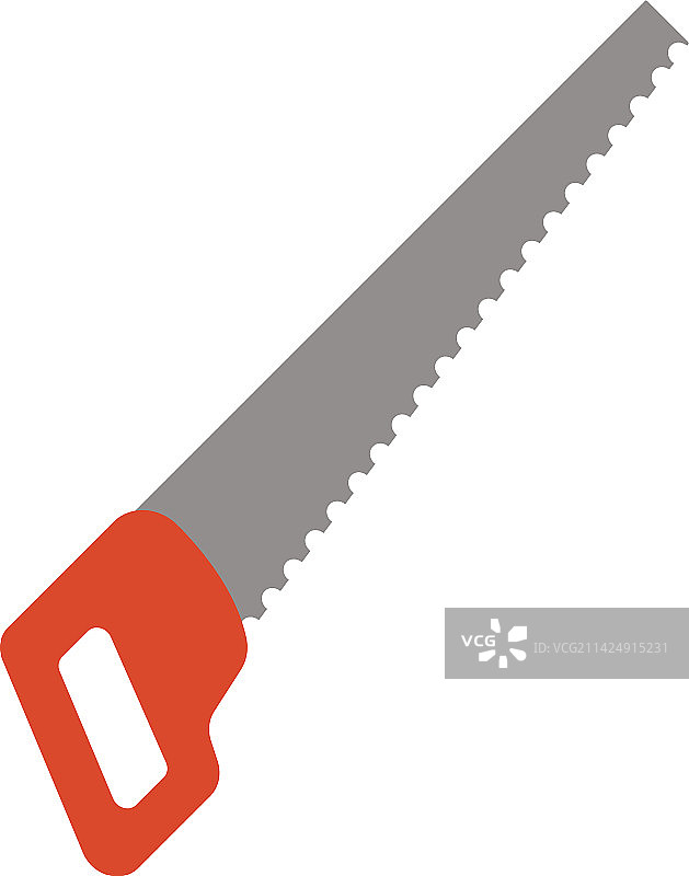 手锯彩色图标，木材切割工具图片素材