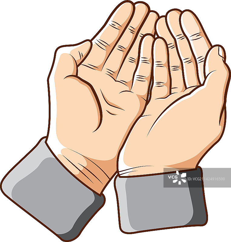 祈祷之手设计图片素材