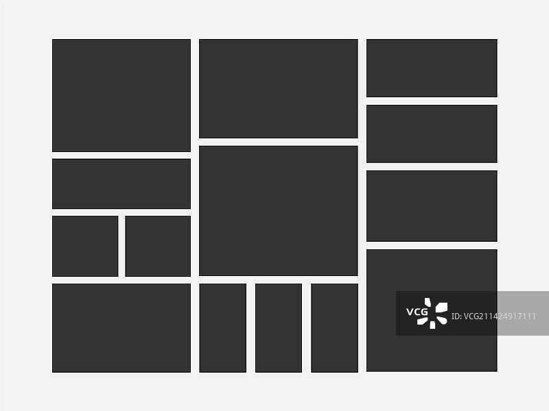 拼贴网格情绪板照片马赛克蒙太奇图片素材